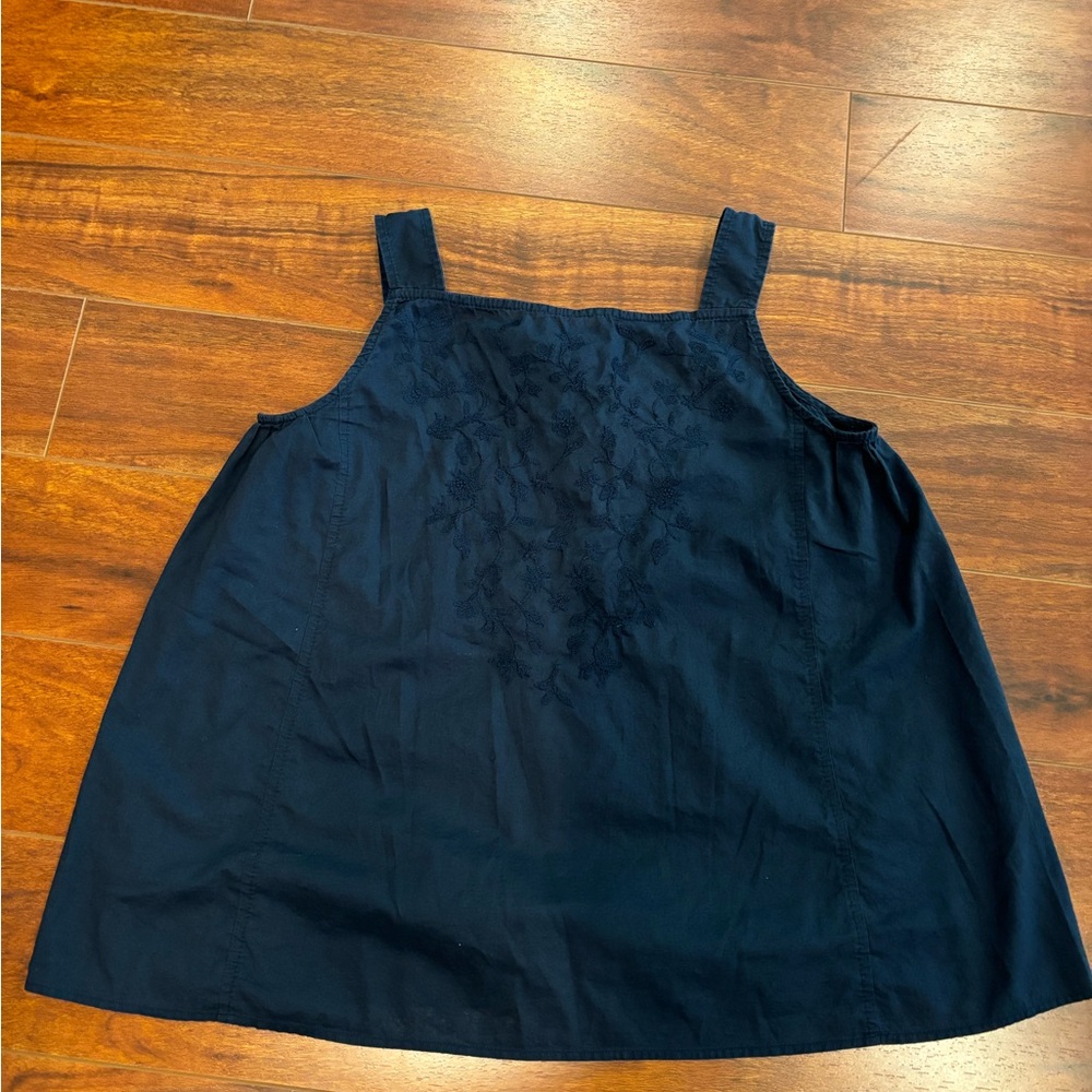 UNIQLO Square Neck Embroidered Tank